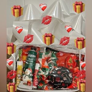 Custom Self Care 9 PC Gift Set with Festive HOLIDAYS Colors not just for XMAS